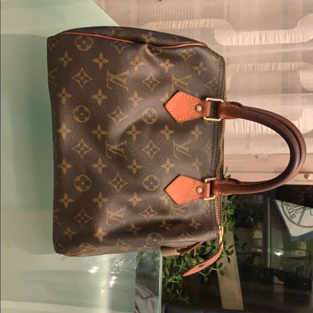 Louis Vuitton Speedy 25 Monogram Canvas LeatherBag